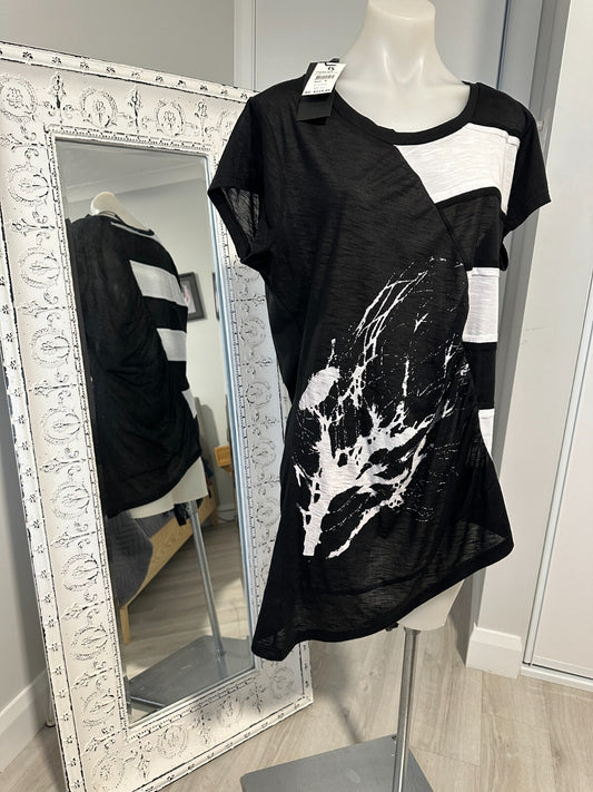 Taking Shape Stripe Tunic Top Plus Size 14-16 New with Tags RRP $119