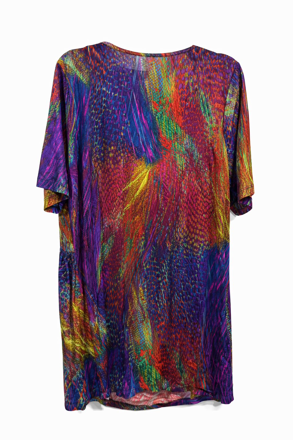 Taking Shape Colourful Flattering asymmetric hemline Plus Size XXS 12-14 No Iron
