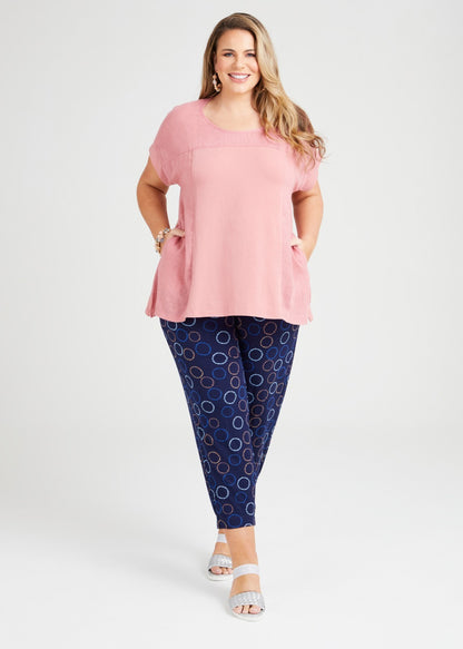 Taking Shape Cotton Breezy Days Panel Top  Plus Size 14 RRP $130 New