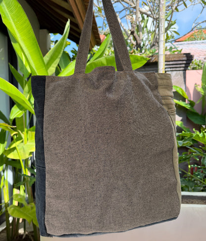⭐ “Vogue Paws” Fringe Tote Upcycled Denim Tote Bag – Handmade Eco-Friendly -NEW