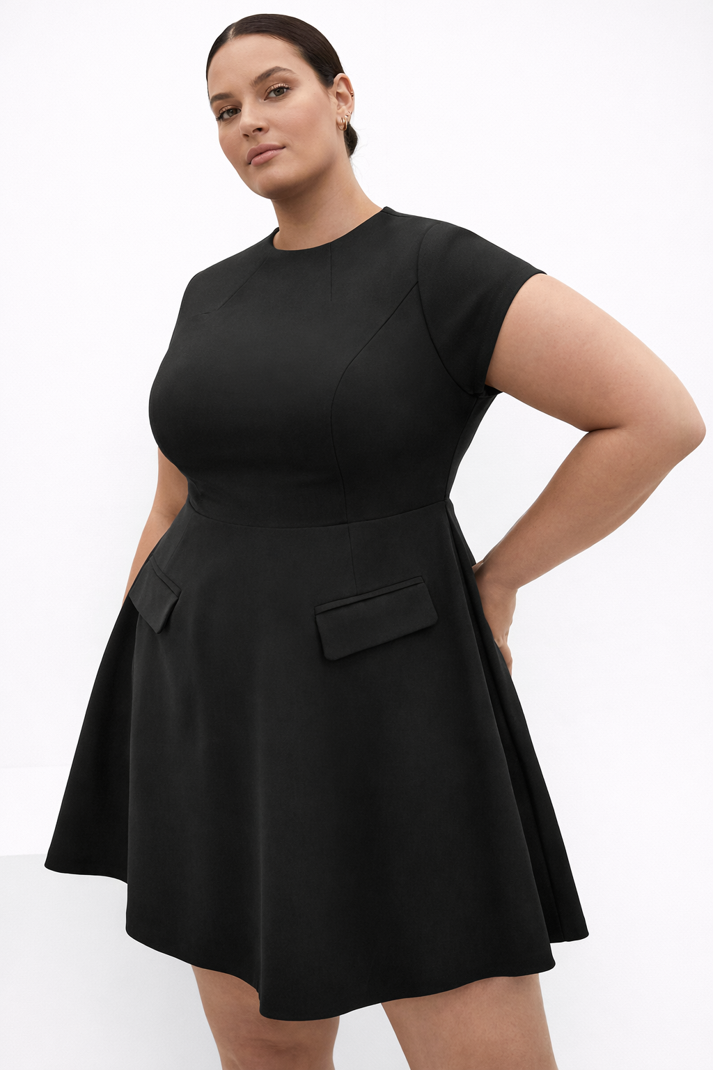 City Chic Dynamic Cap Sleeve Skater Dress - Plus size S 16 New RRP $140 Stunning