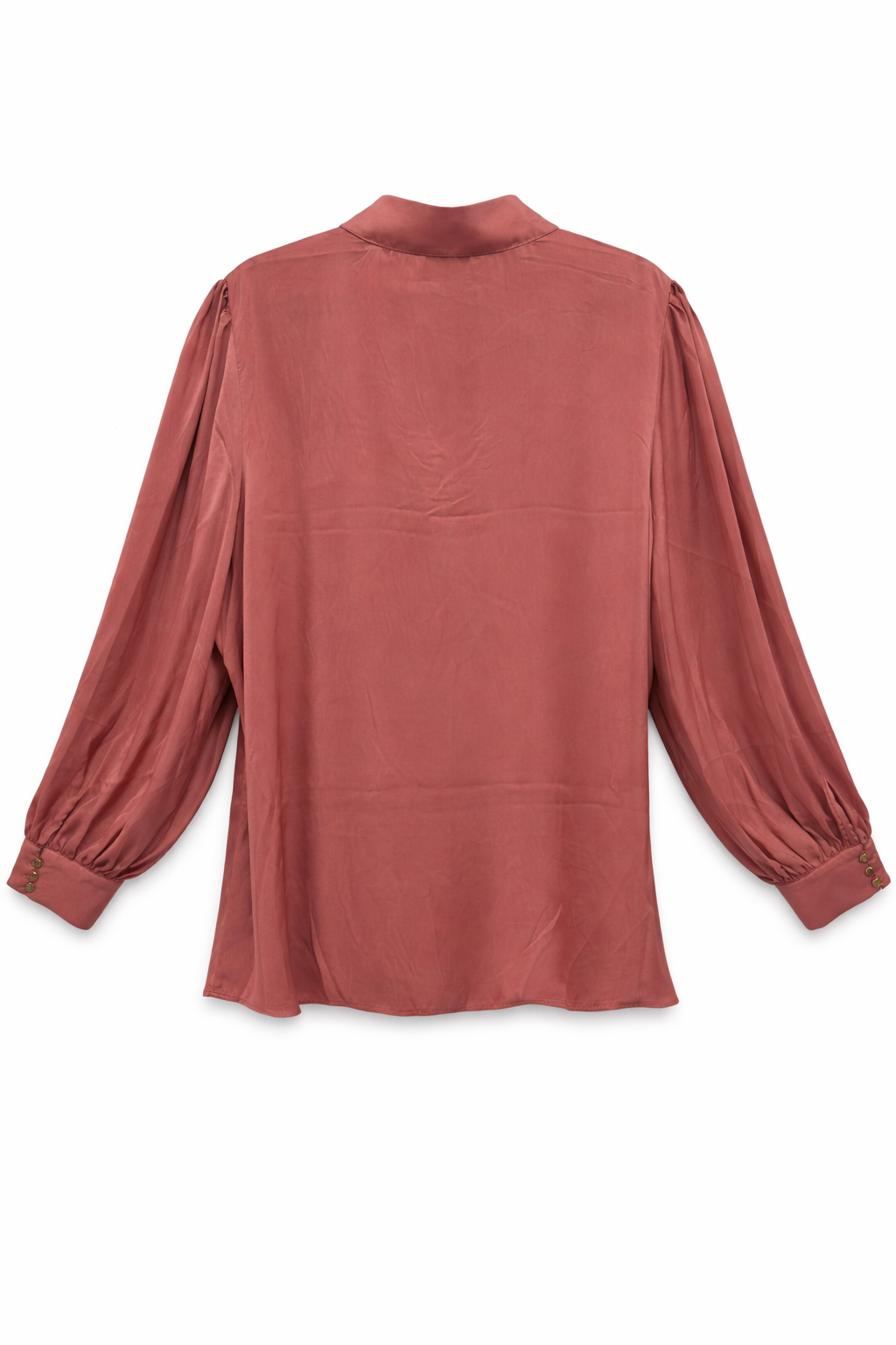 🌸 City Chic Chiffon Bow Blouse Plus Size M (18) Dusty Rose Elegant Long Sleeve