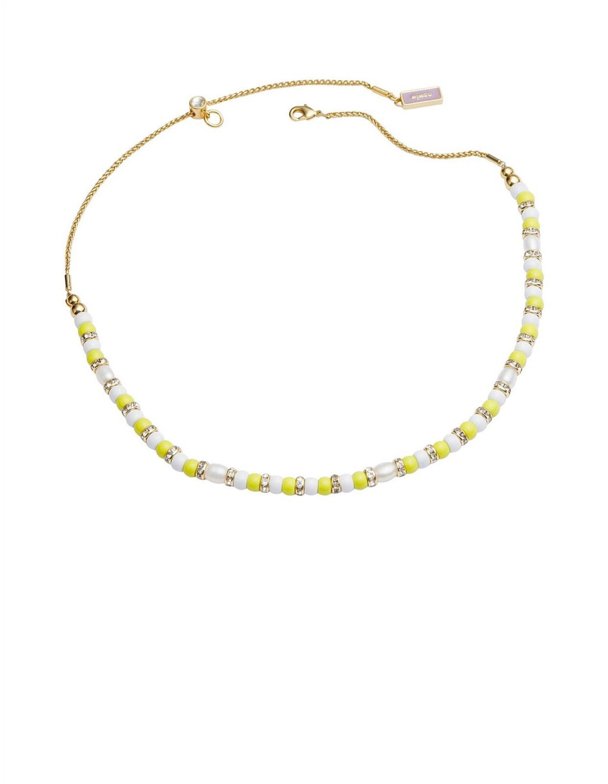 MIMCO  Resort Beaded Necklace Freshwater Pearl, Dust Bag  RRP $129 Genuine