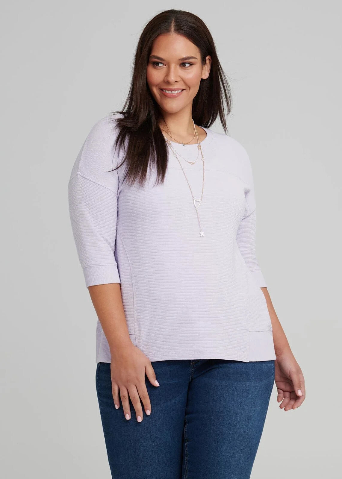 Taking Shape Long Sleve Calista Panels size 20-22 Top/Tunic Lilac BNWT RRP $99