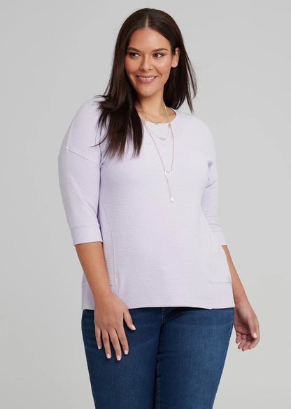Taking Shape Long Sleve Calista Panels size 20-22 Top/Tunic Lilac BNWT RRP $99