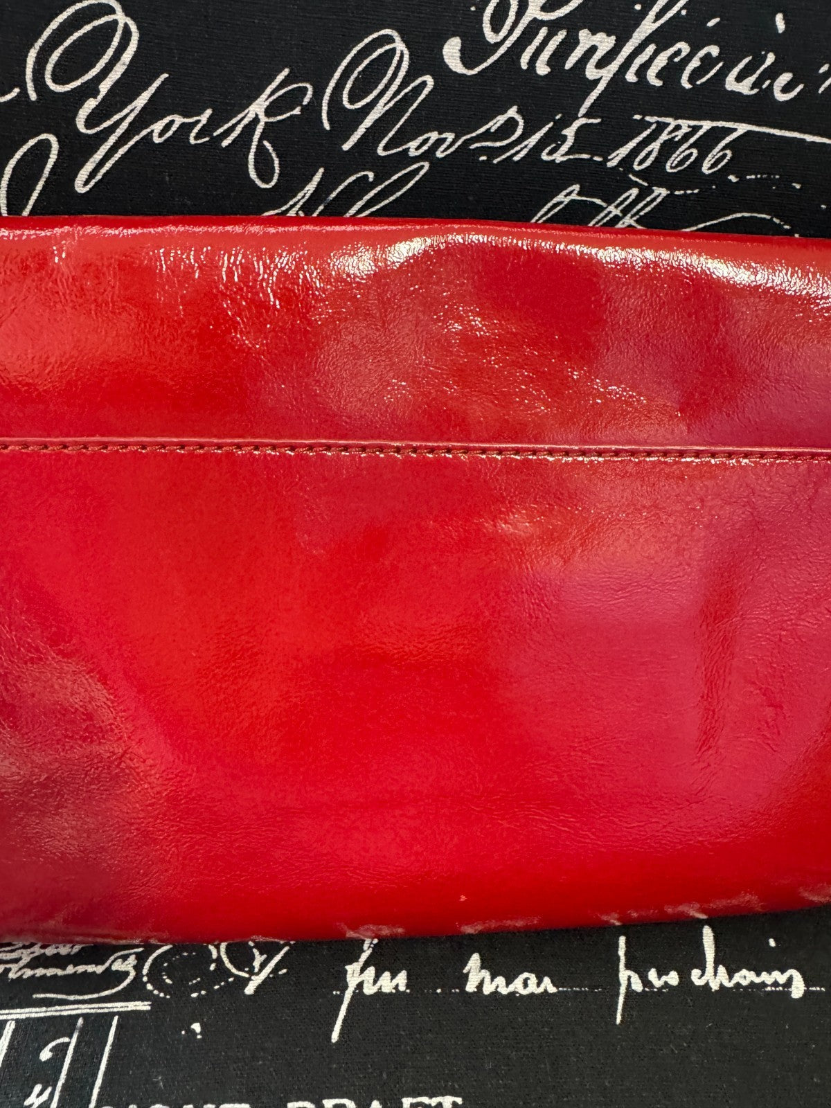 MIMCO 🌟Vintage🌟 Molter Envelope Turnlock Clutch in Patent Leather in Scarlet