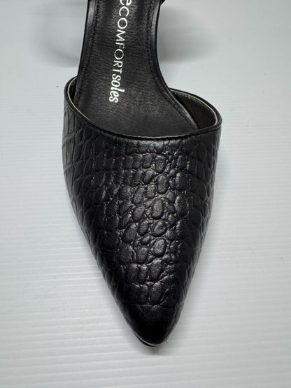 Taking Shape Serena Pointed Toe Black Leather Stiletto. New RRP $169.95