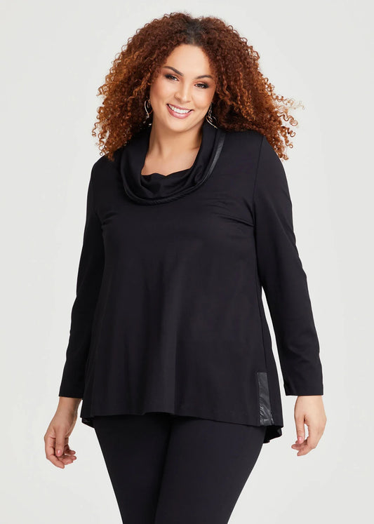 Taking Shape Bamboo Ponte Lexi Top  in Black Plus Size 16 RRP $130 NEW WITH TAGS