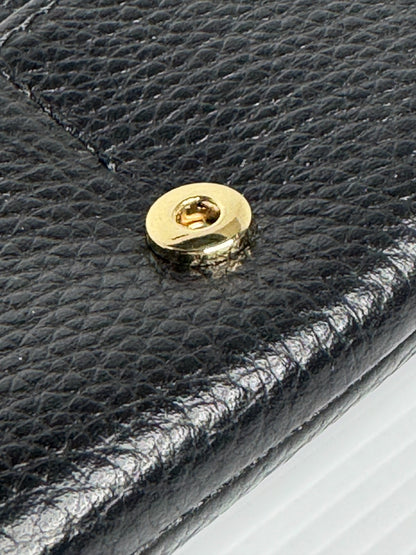 Mimco Black Leather Drift Large Zip Wallet As New rrp $199 Genuine Leather