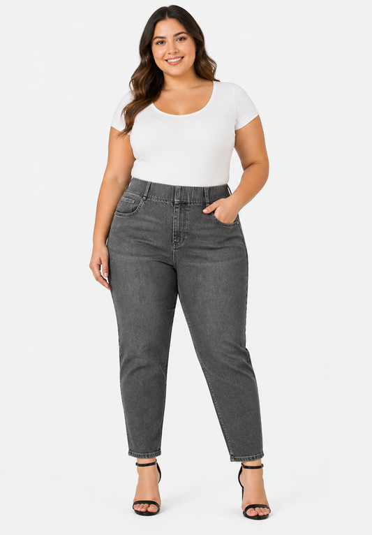 💙 BeMe Charcoal Wash Pull On Jeans – Comfort Stretch Size 26 💙 New with Tags