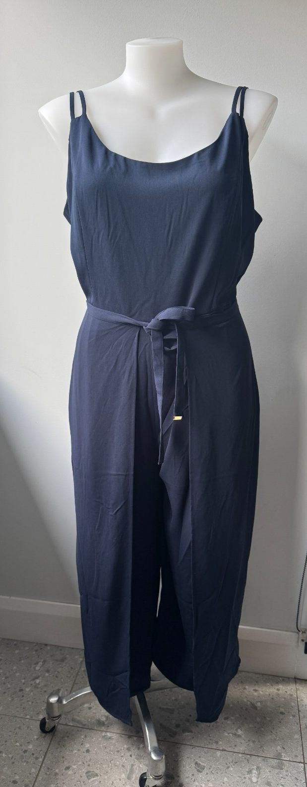City Chic Navy Jumpsuit with Skirt Overlay Wide Leg Plus Size 20 New 🖤 RRP $150