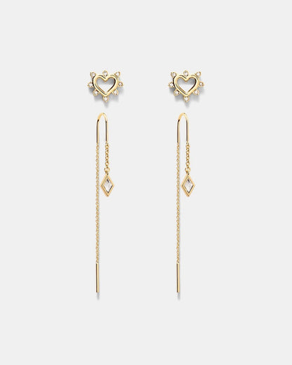 Mimco Cupid Duo Earrings Set  🖤 Gold 🖤 New with Tags and Dust Bag RRP $90