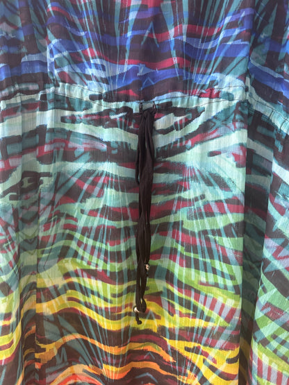 City Chic Sheer Chiffon Kaftan Beach Cover Plus Size M 18 ⭐RRP $89⭐ As New