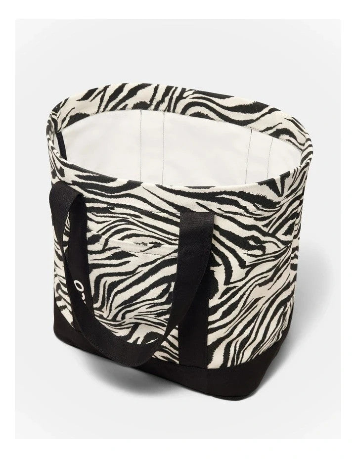 NEW Mimco Black Concert Tote Zebra Print   ⭐ New with Tags  ⭐ RRP $99.95