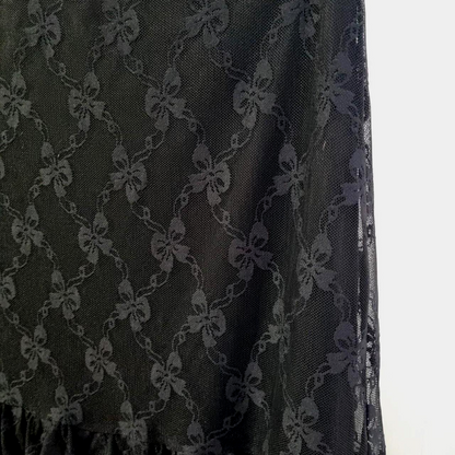 Dangerfield Victoria Lace Mini Black Lined Skirt Size 18 New - RRP $74