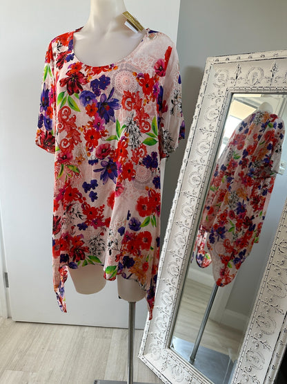 Taking Shape Natural Botanical Top New with Tag Size 18