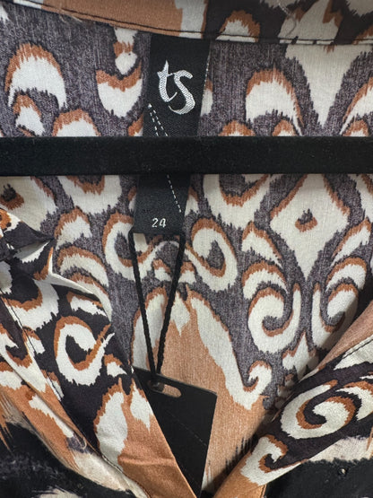 TS Taking Shape "Wild Ways" Natural Tier Midi Dress Size 24 🖤 RRP $189.99 🖤
