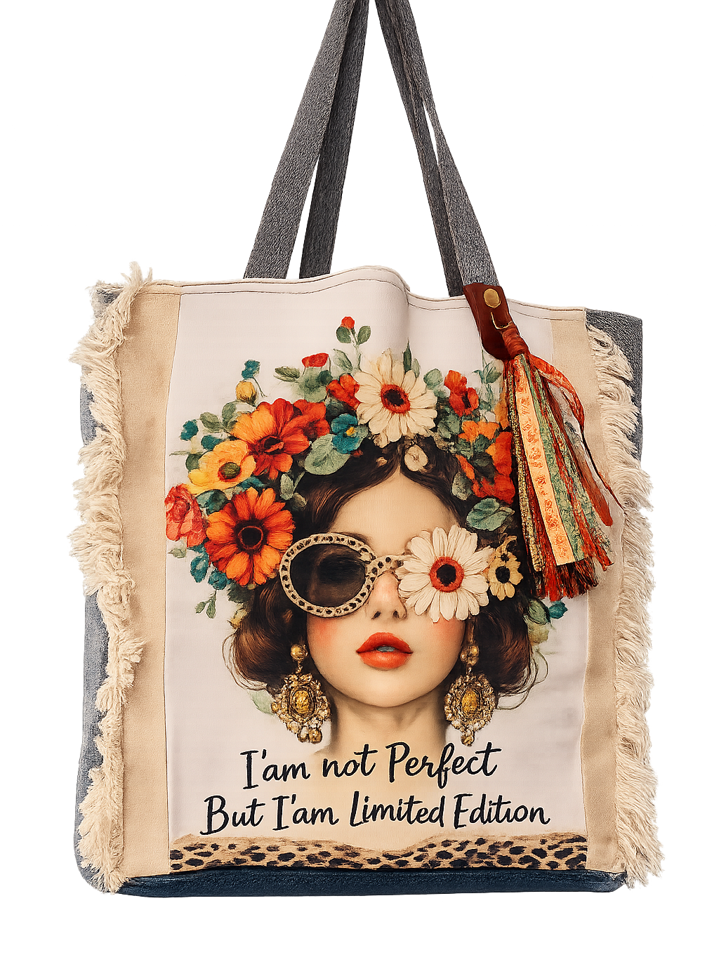 ⭐ Upcycled Denim Tote Bag -"Perfectly Imperfect" – Handmade Eco-Friendly NEW ⭐