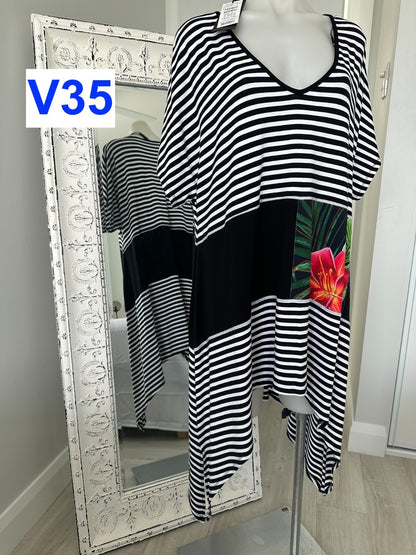TS Taking Shape Plus Sz S 16-18 Tunic Top Stay In Line RRP $110, NEW WITH TAG