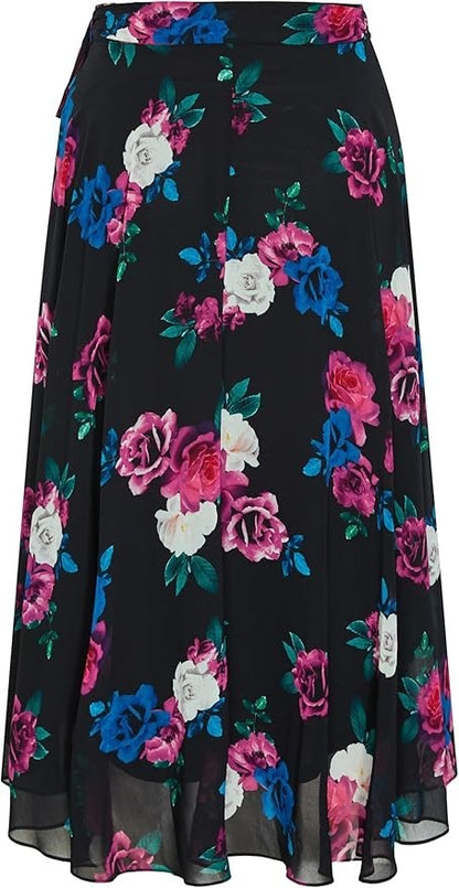 City Chic Michaela Print Wrap Skirt Women's Plus Size L 20 ⭐RRP $99⭐ As New