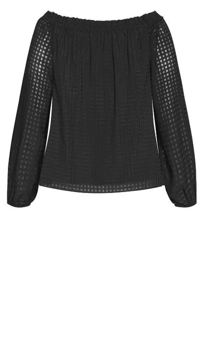City Chic Ladies Klara Long Sleeve Top Plus Size 16 New with Tag RRP $120