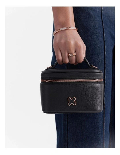 MIMCO Hendrix Bag Grab Bag, Cosmetic in Black Leather Genuine ❤️RRP $149.95❤️