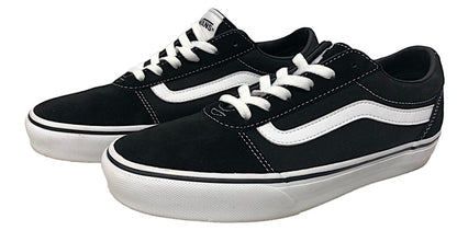 VANS WARD SUEDE/CANVAS Black White - Size 9 W - Worn Once VN0A3IUNIJU RRP $140