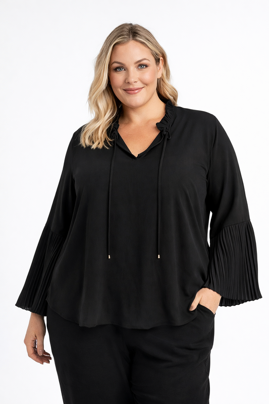 Lauren by Ralph Lauren 3X(24-26) size top Black New with Tags RRP  $150 Stunning