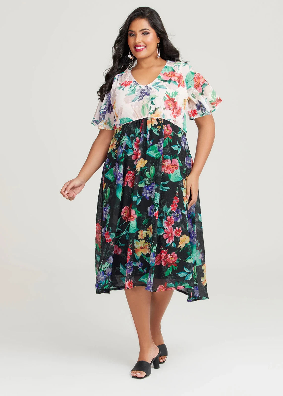 💖 Taking Shape Emily Floral Event Dress Plus Size 24-26 RRP $199 💖 As New