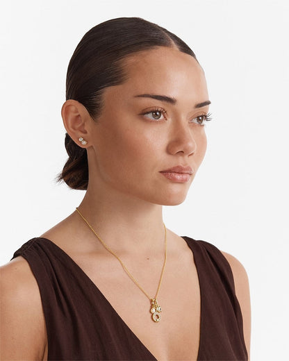 MIMCO Mystique Earrings Duo set  in Gold 4 pieces ✨ with Dust Bag RRP $130 ✨