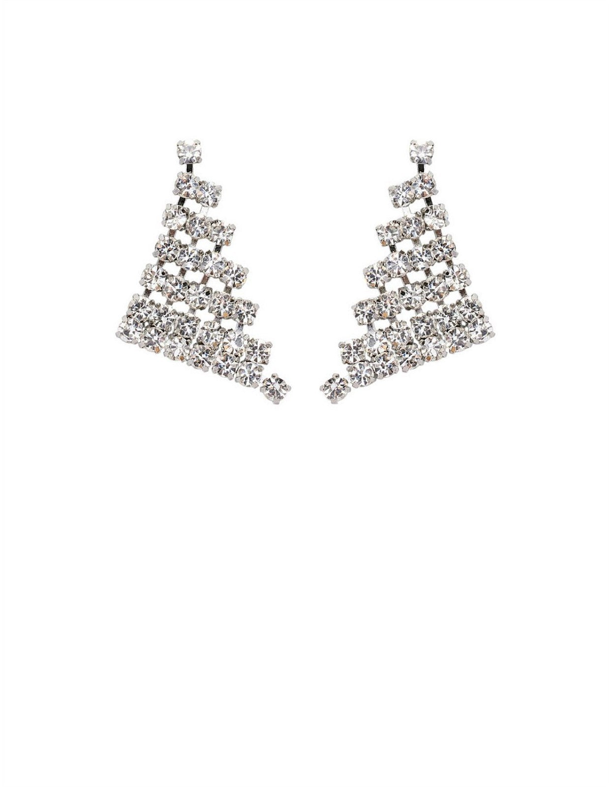 Mimco Galore Drop Earrings in Silver New *Genuine  RRP $100  Stunning + Dust Bag