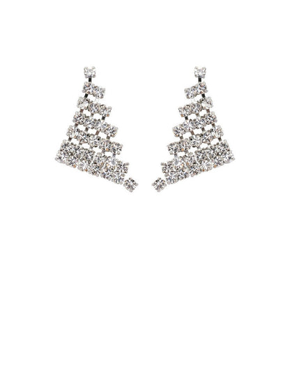 Mimco Galore Drop Earrings in Silver New *Genuine  RRP $100  Stunning + Dust Bag