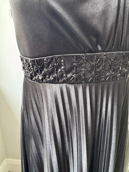 City Chic Black Helena Strapless Beaded Maxi Dress Plus Size 16  🖤 RRP $150🖤