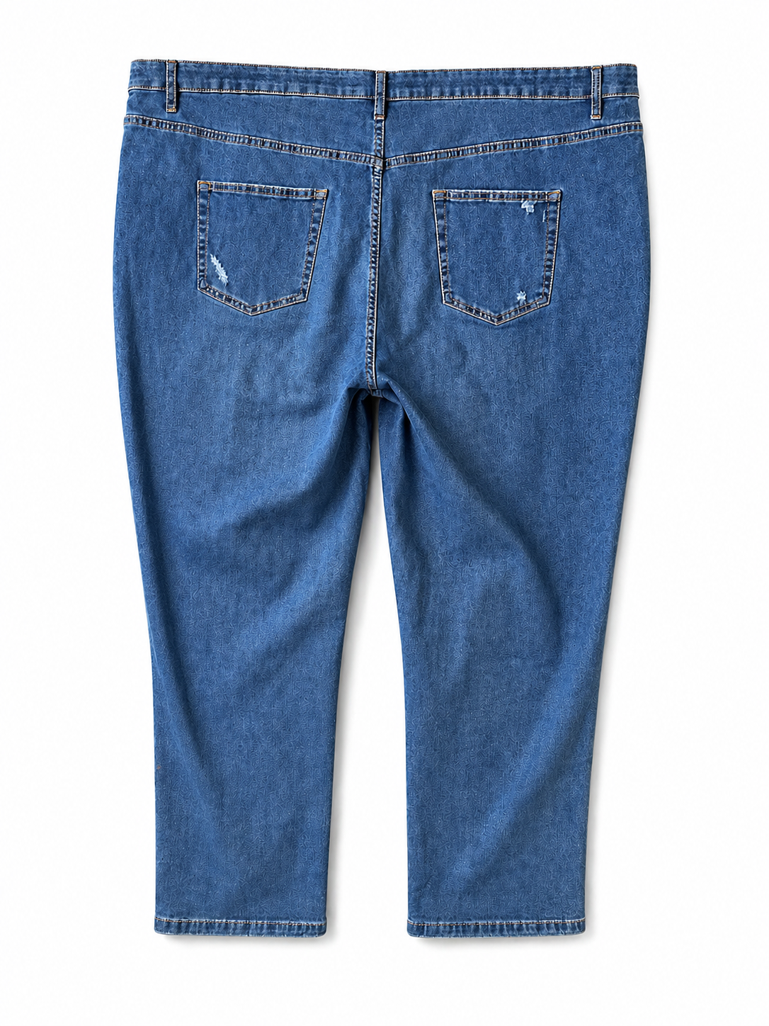 💙 BeMe 7/8 Length  Distressed Jeans Plus Size 28 Stretch Denim 💙New with Tag