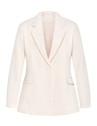 City Chic Tori Blazer- Cream XXL Plus size 24 New RRP $170