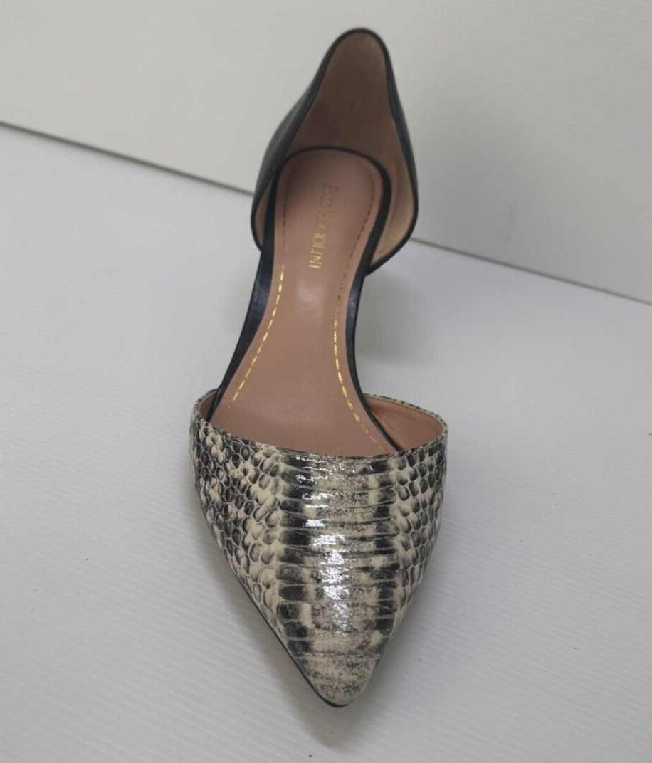 ENZO ANGIOLINI Eagabrino Black & White Pointed Toe High Heels Leather worn once