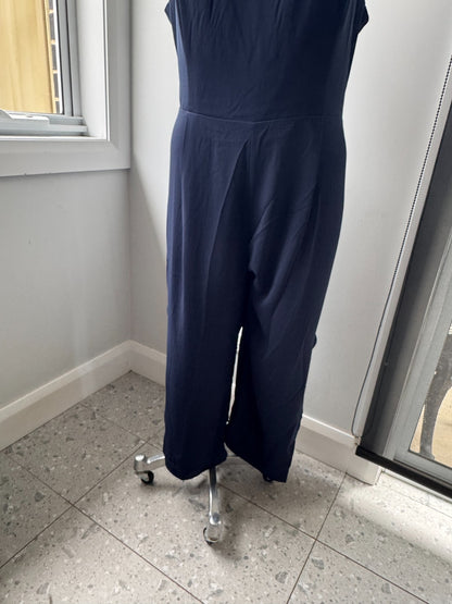 City Chic Navy Jumpsuit with Skirt Overlay Wide Leg Plus Size 20 New 🖤 RRP $150
