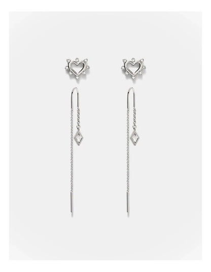 Mimco Cupid Duo Earrings Set  🖤 Silver 🖤 New with Tags and Dust Bag RRP $90