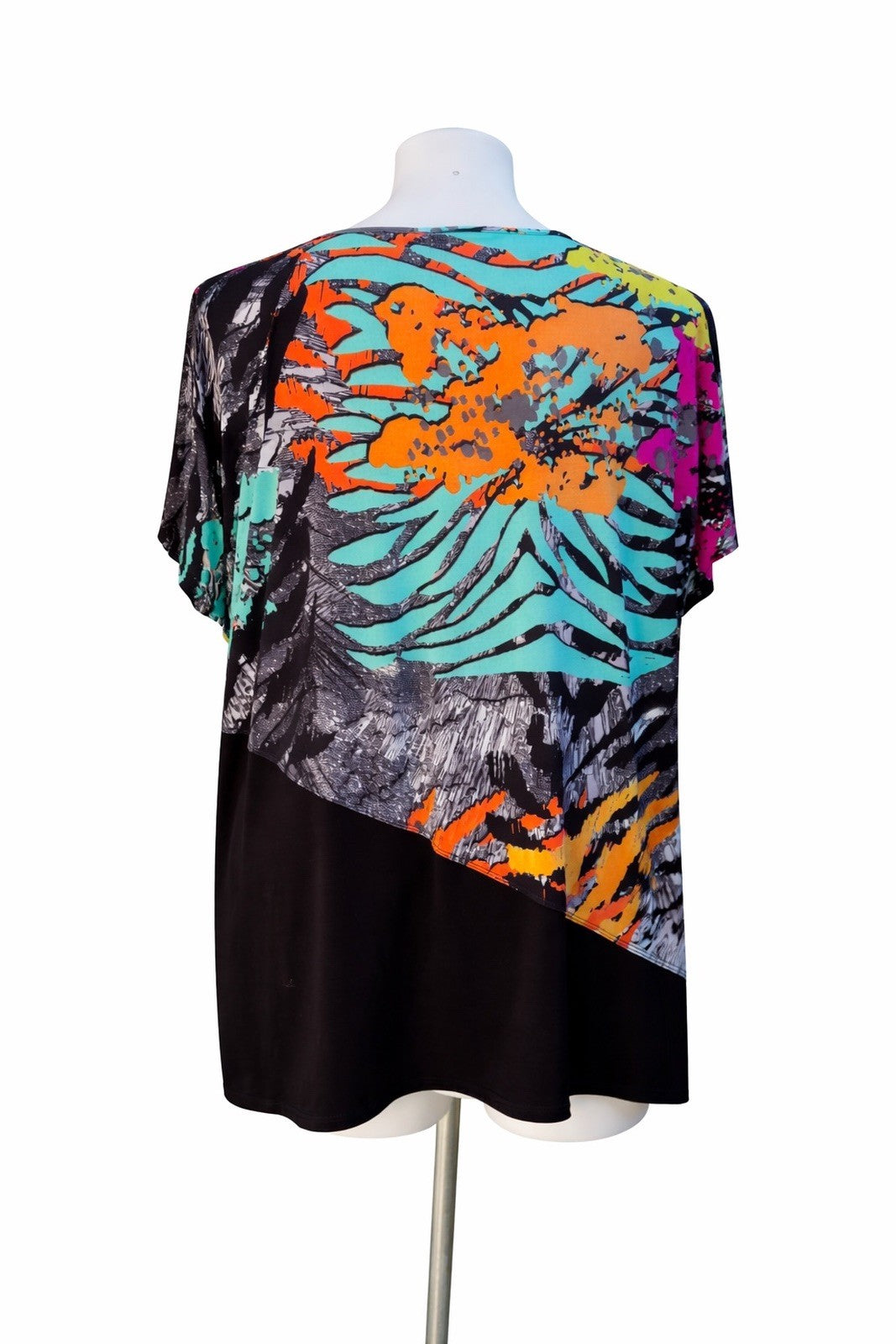 💖Taking Shape Plus Size XL (22–24) Abstract Print Top Stretch No Iron 💖