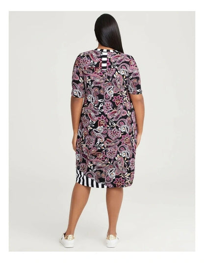 Taking Shape Natural Coco Dress in Paisley Print Plus Size 16 🖤RRP $130🖤