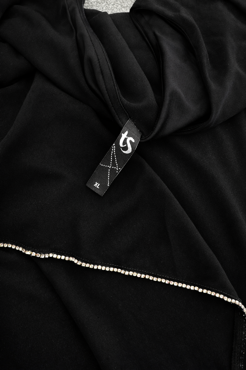 Taking Shape Plus Size Diamanté Chiffon Overlay Top XL 22–24 Black Evening Top