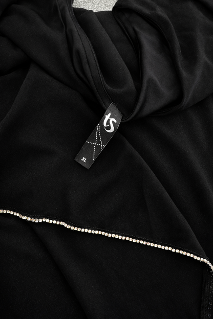 Taking Shape Plus Size Diamanté Chiffon Overlay Top XL 22–24 Black Evening Top