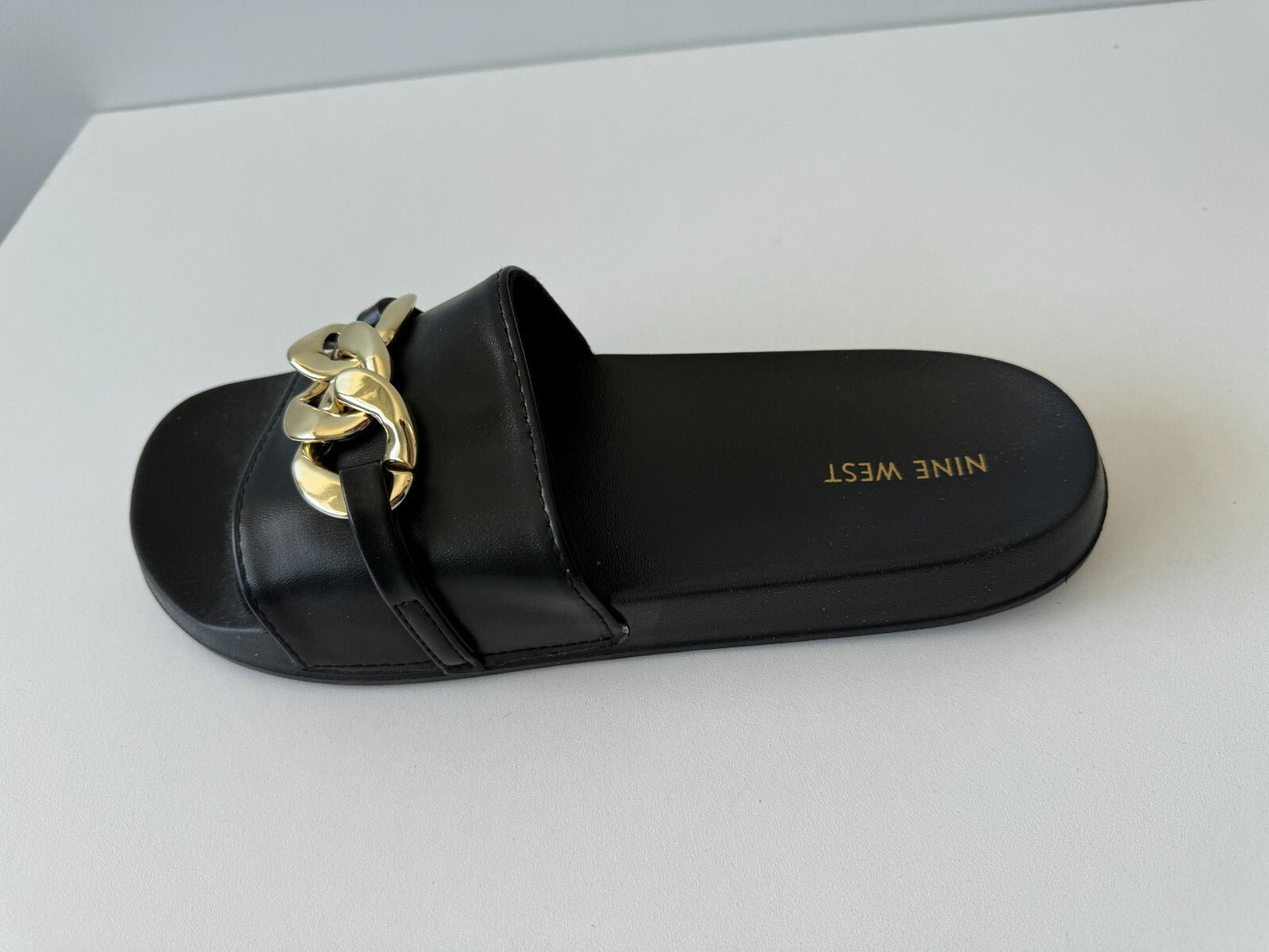 Nine West Women's Slinks Flat Slide Sandals US10 RRP $79.95