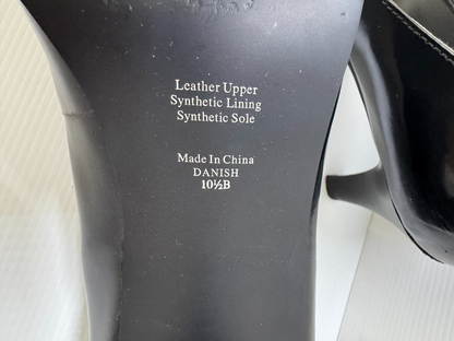 Sandler Black Black Leather Shoes Pumps Size 10.5 B Aus 39 Eu As New