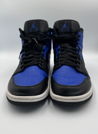 Nike Size 13 Air Jordan 1 Mid Hyper Royal sneakers As new, worn once🌟RARE RETRO