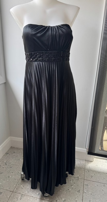 City Chic Black Helena Strapless Beaded Maxi Dress Plus Size 16  🖤 RRP $150🖤