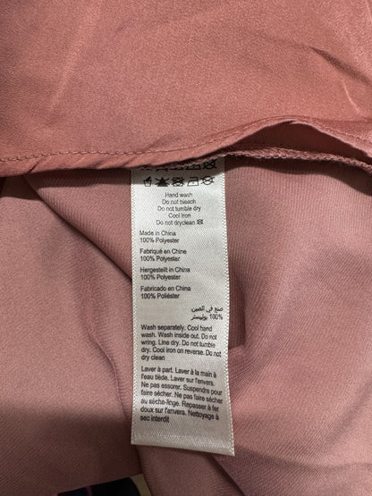 🌸 City Chic Chiffon Bow Blouse Plus Size M (18) Dusty Rose Elegant Long Sleeve