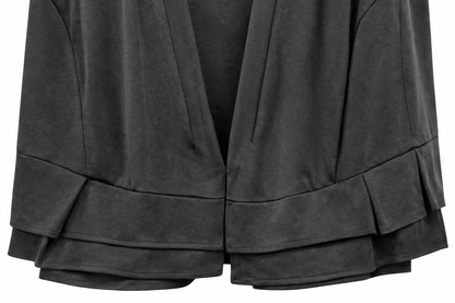 City Chic Peplum Cropped Blazer Black Plus Size L 20 New RRP $100