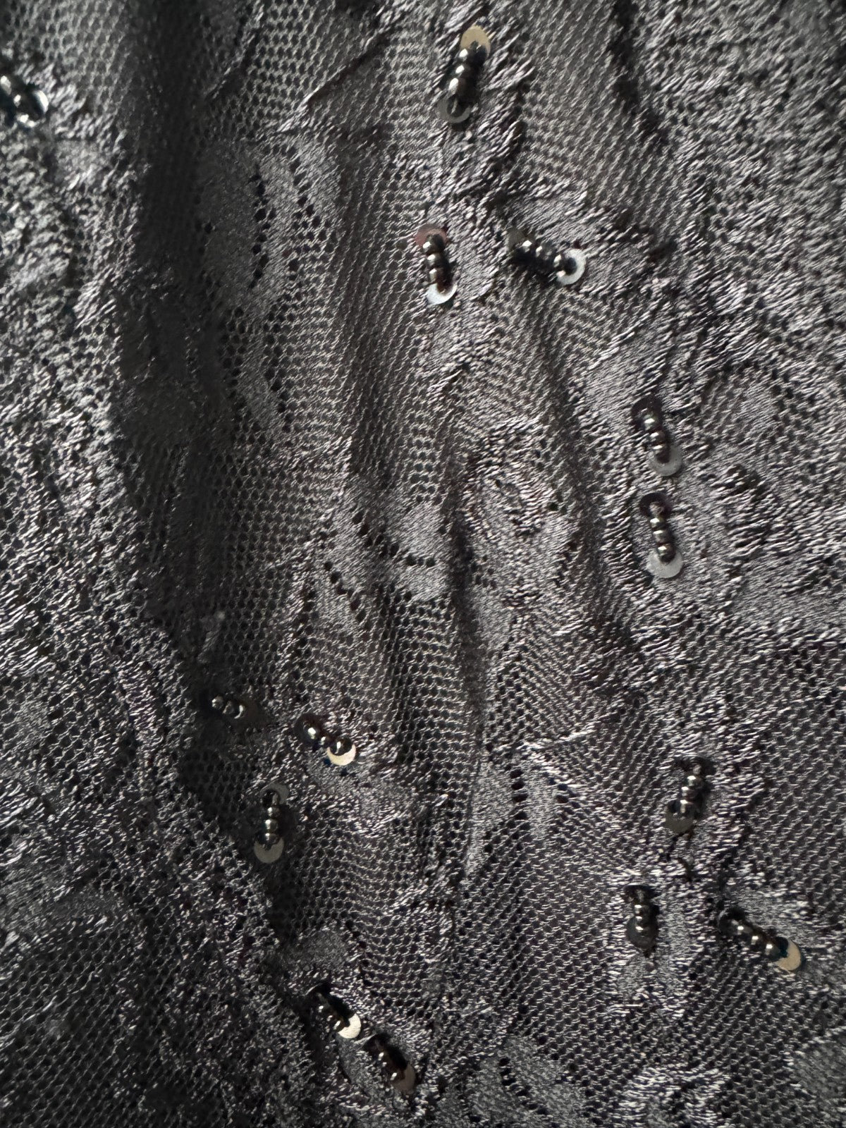 🖤Grace Hill Black Lace Dress Size 20 Sequin Detail 3/4 Sleeve Fully Lined🖤New