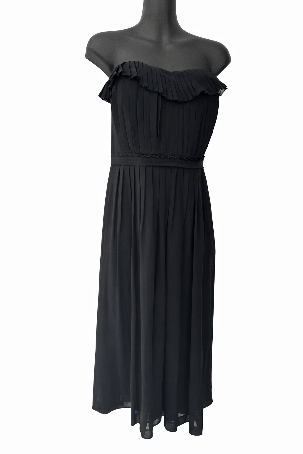 Country Road Black Pure Silk Strapless Cocktail Dress – Size 14 – 🖤 Elegant 🖤